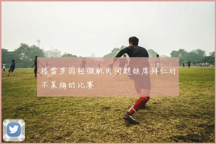 格雷罗因轻微肌肉问题缺席拜仁对不莱梅的比赛